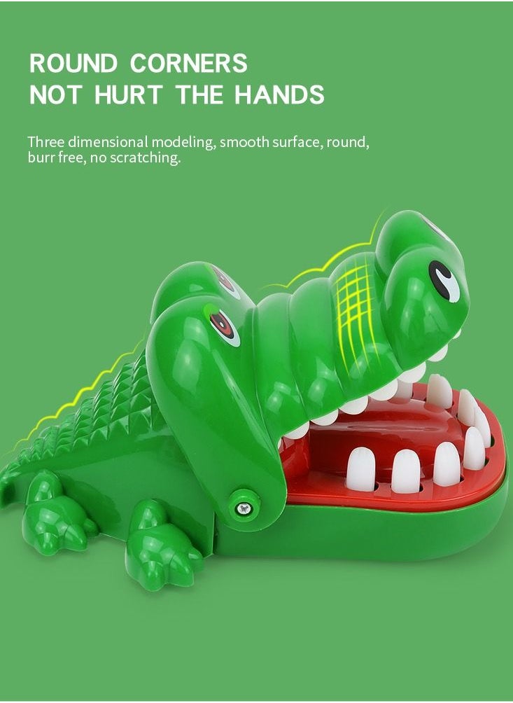 ABJ - Hungry Crocodile Dentist Game Finger Catching Game for Kids, a Big Sized Dental Puppet with Teeth and Push Game Feature, Perfect for Alligator and Jaws Toy Lovers - Image 1
