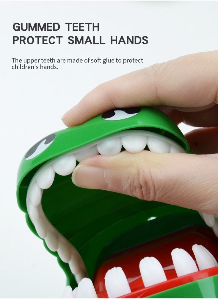 ABJ - Hungry Crocodile Dentist Game Finger Catching Game for Kids, a Big Sized Dental Puppet with Teeth and Push Game Feature, Perfect for Alligator and Jaws Toy Lovers - Image 1