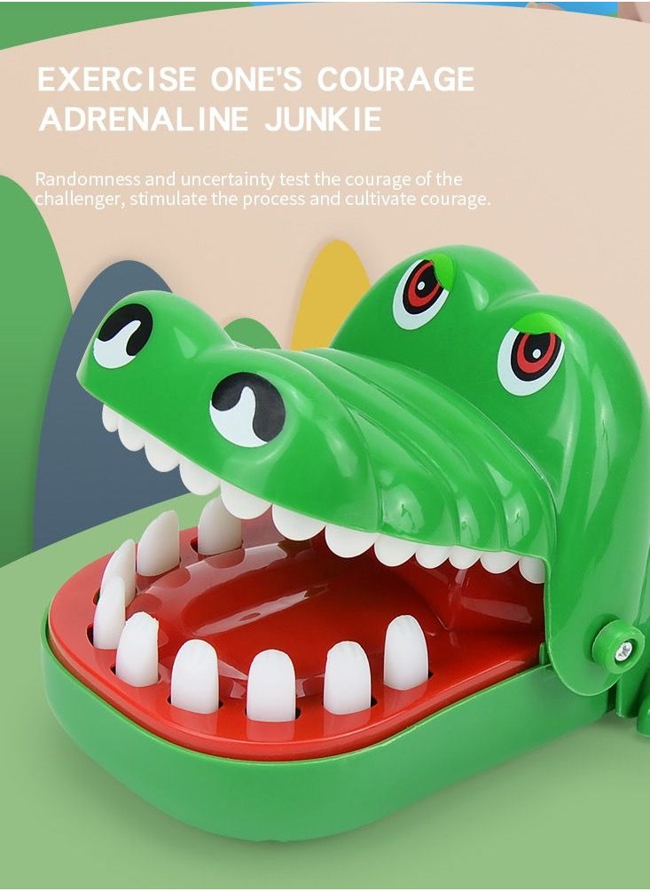 ABJ - Hungry Crocodile Dentist Game Finger Catching Game for Kids, a Big Sized Dental Puppet with Teeth and Push Game Feature, Perfect for Alligator and Jaws Toy Lovers - Image 1