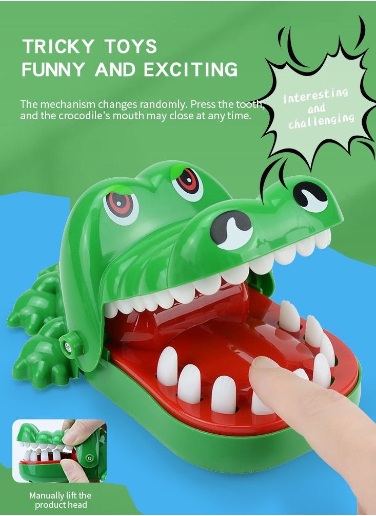 ABJ - Hungry Crocodile Dentist Game Finger Catching Game for Kids, a Big Sized Dental Puppet with Teeth and Push Game Feature, Perfect for Alligator and Jaws Toy Lovers - Image 1