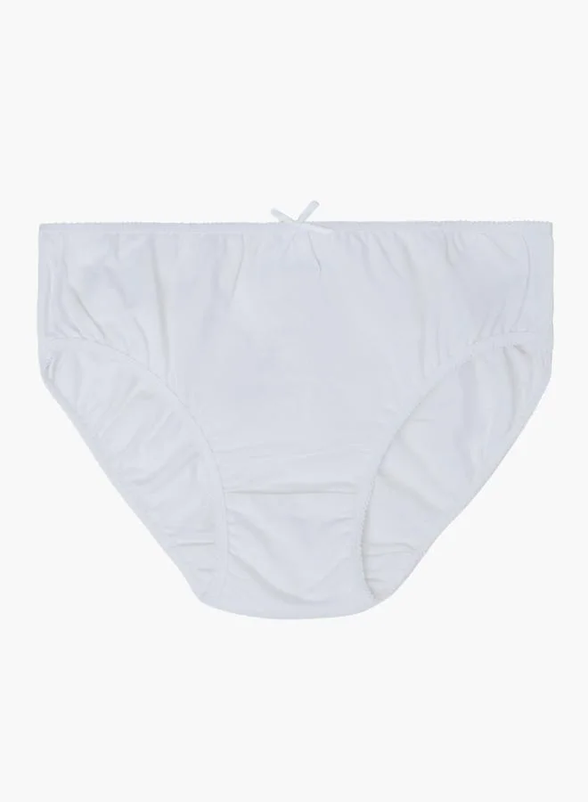 Styli Teen Girls Pack Of 3 - Cotton Briefs With Bow Detail