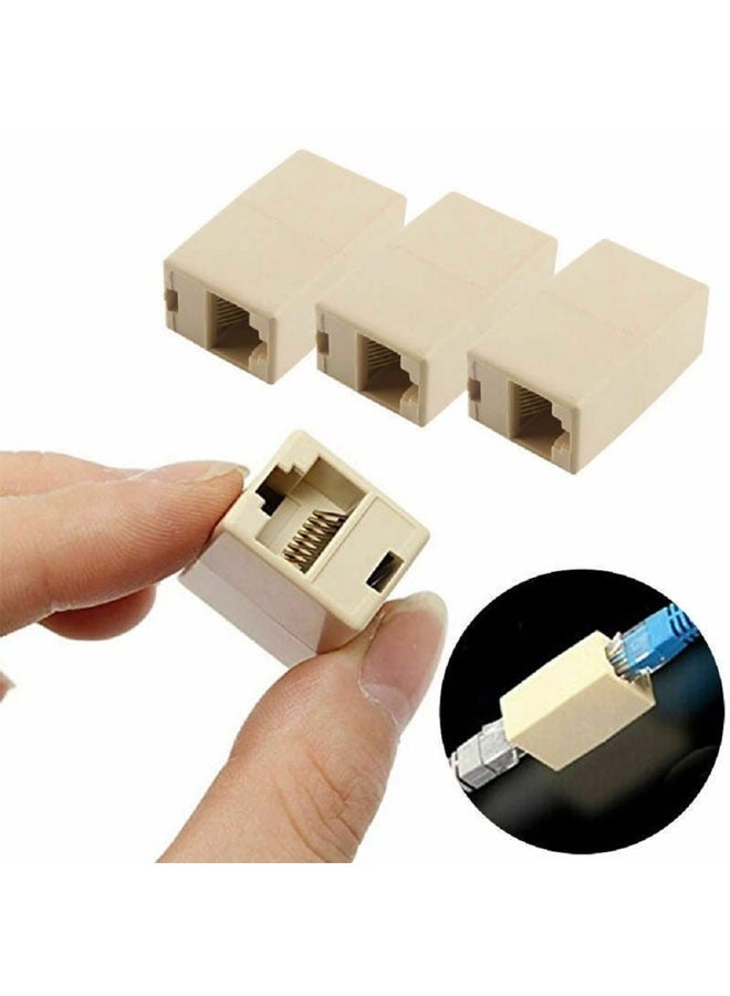 Taimi 10-Piece RJ45 Coupler Female to Female Ethernet Coupler and Joiner for Internet Cable Leads  - Image 4
