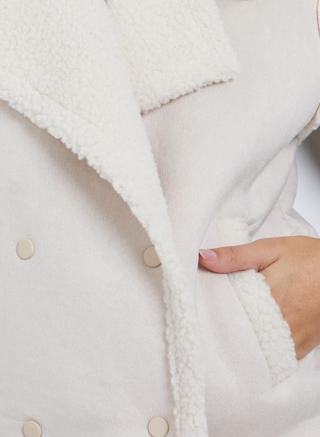 ستايلي جيليه بلا أكمام مبطن بفرو صناعي - Image 4