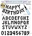 Awfrky 76pcs Happy Birthday Balloon Banner Black Balloons Letters Personalized 16 Mylar Foil Birthday Decorations includes 2 Sets A Z 1 set Number 09 and HAPPY BIRTHDAY letters with Balloon Pump - Image 4