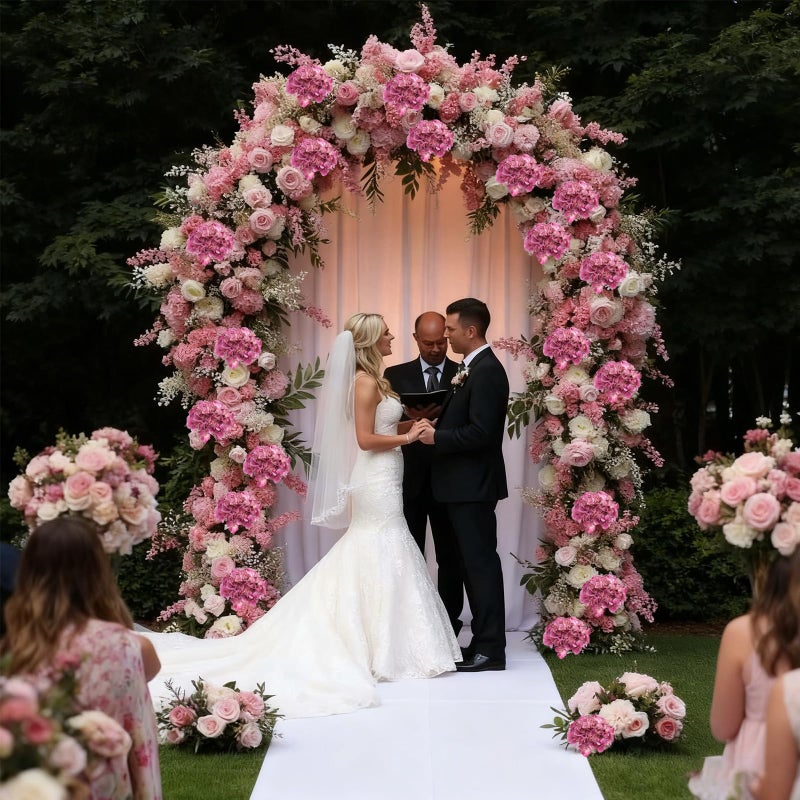 Coferset 3Pcs Large Hydrangea Artificial Flowers 24.8" Real Touch Faux Hydrangea UV&Waterproof Latex Fake Flowers with Bendable Stems &Leaves for Wedding Bouquet Centerpieces Home Party Decor(Magenta) - Image 4