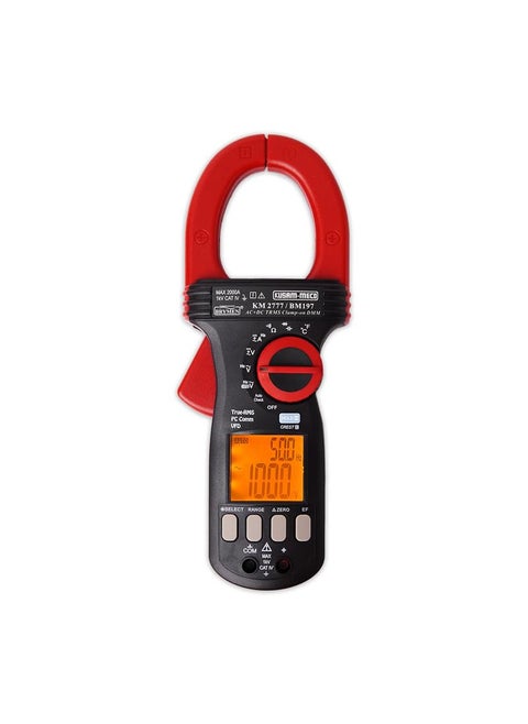 KUSAMMECO KM 2777 ACDC TRMS ClampOn Multimeter with VFD EFDetection PC Interface11 Functions 34 Ranges Easy To Operate 1 Year Warranty