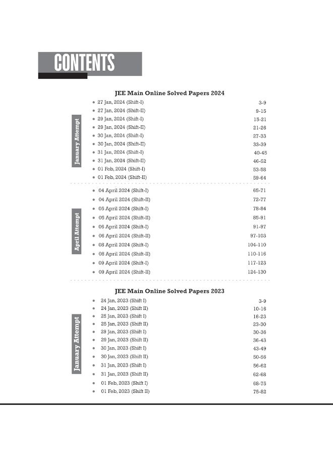JEE MAIN Online + Offline 12 Years Solved Papers 20242013  - Image 4