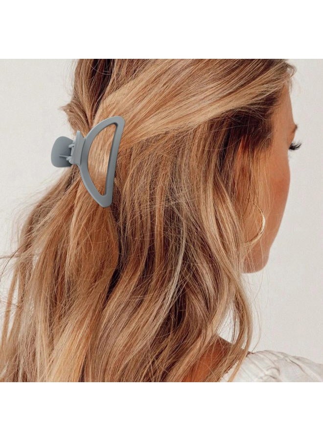 Canitor Hair Clips Set: 4 Neutral Matte Claw Clips for Thin, Medium and Thick Hair - Semicircle Cute Small Design for Women - Image 3