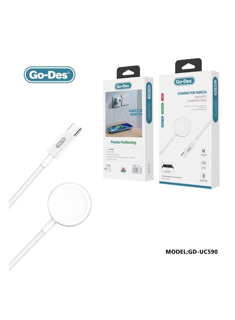 GO-DES watch charger with charging cable - Image 2