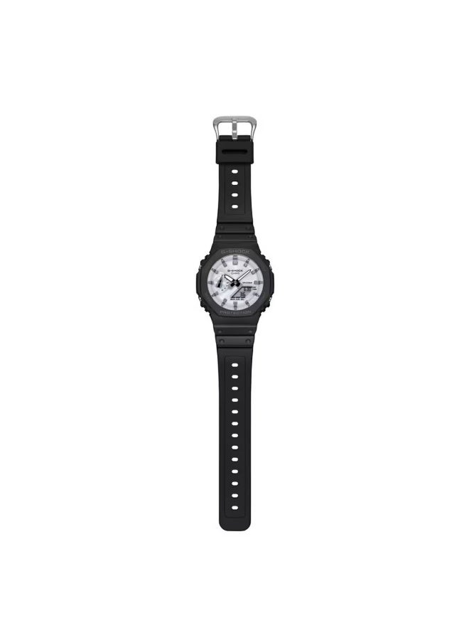 CASIO G-SHOCK Analog-Digital Watch GA-2100WD-1ADR, 45.4 mm White Dial, Carbon/Bio-Based Resin Case & Band, 200 M WR - Image 4