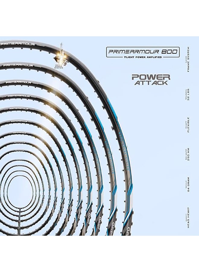 HUNDRED راكت بادلنتون برايم أرمور 800 مشدود - Image 3