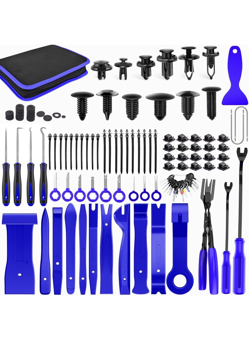 SOLARAE Car Trim Tool Kit, 248-Pcs Auto Clip Body Panel Tools Set for Automotive Interior Trim & Repair, Assorted Sizes Cable Fastener Terminal Tool - Image 1