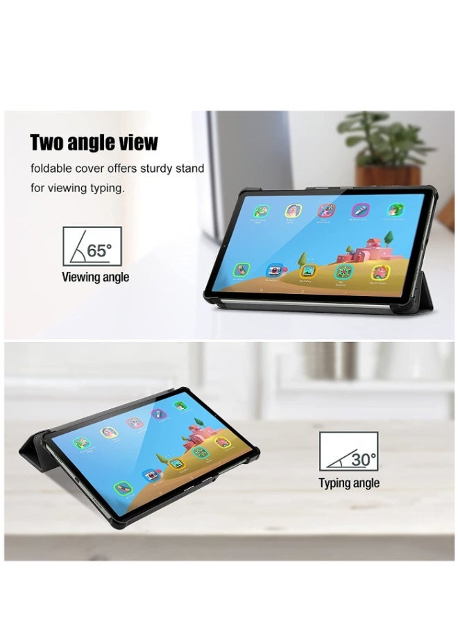 Mlbose Galaxy Tab A7 Lite Case 8.7 Inch 2021, Tri-fold Stand Slim Lightweight Folio Hard Shell Back Cover Case for 8.7" Galaxy Tab A7 Lite SM-T220 SM-T225 SM-T227 2021 Release –Black - Image 4