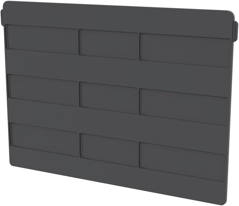 AkroMils 41270 Plastic Width Dividers for AkroBins Stackable Storage Bins Model 30270, Custom Storage Inserts for Tools, Crafts & Supplies, 6-Pack, Black - Image 1