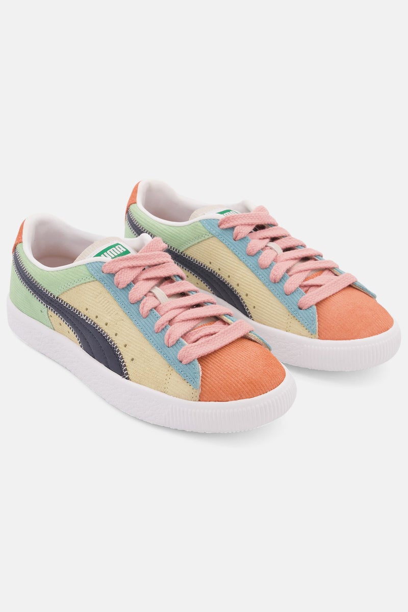 PUMA Kids Boy Lace Up Suede VTG Sport Shoes, Beige - Image 1