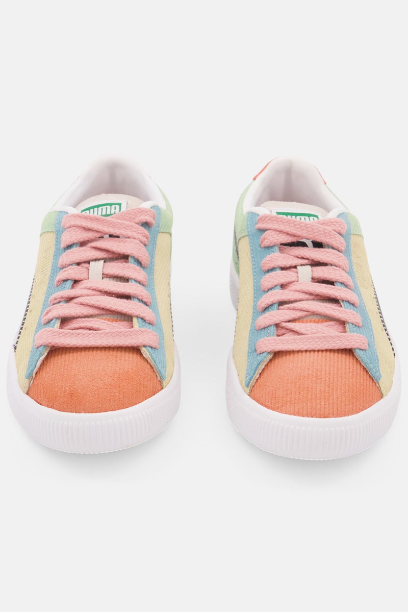 PUMA Kids Boy Lace Up Suede VTG Sport Shoes, Beige - Image 3