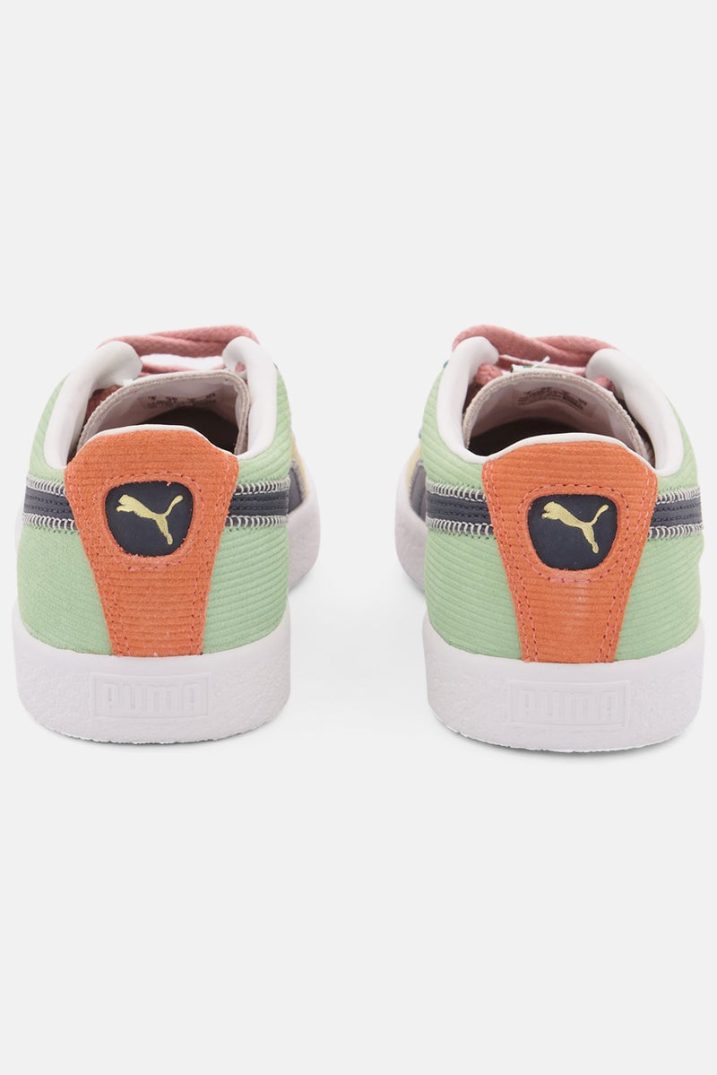 PUMA Kids Boy Lace Up Suede VTG Sport Shoes, Beige - Image 2