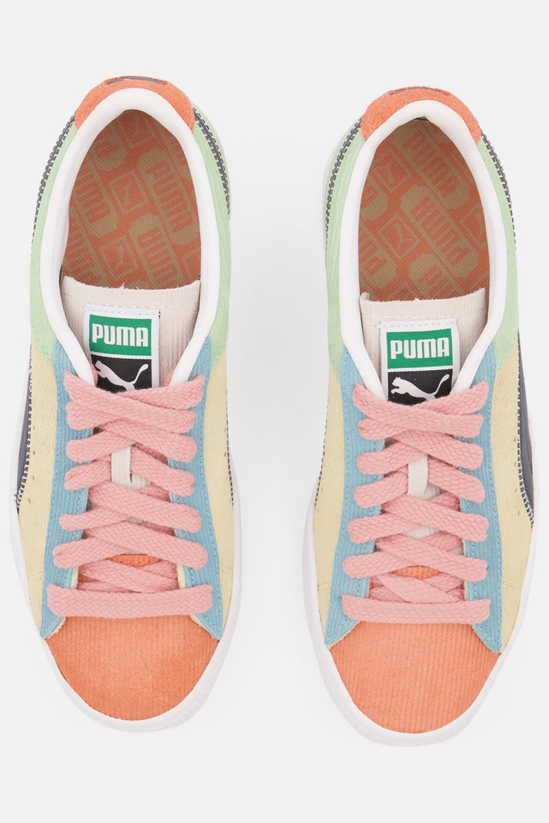 PUMA Kids Boy Lace Up Suede VTG Sport Shoes, Beige - Image 4