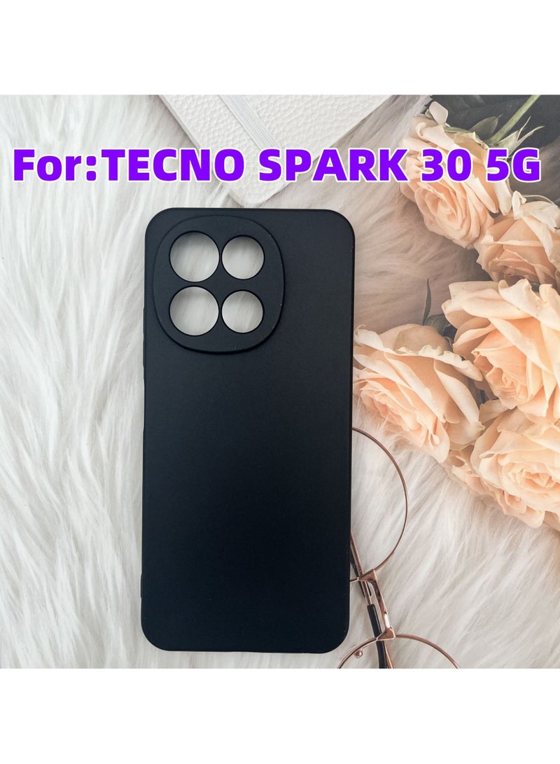 Soft Protective Phone Case Cover for Tecno Spark 30 5G Black - Image 1