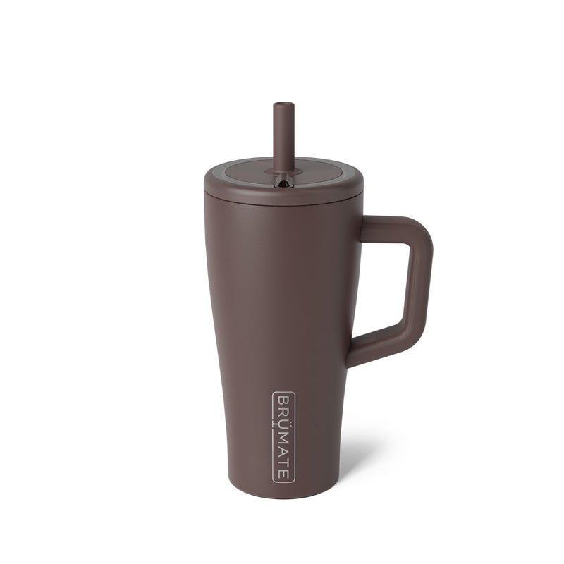 BrÃ¼Mate BrMate Era 20 oz Tumbler with Handle and Straw 100 Leakproof Insulated Tumbler with Lid and Straw Made of Stainless Steel Cup Holder Friendly Base 20oz Java - Image 2