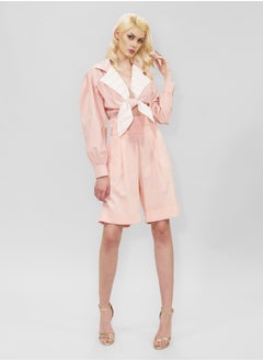 BITOLIA GALLERY Poplin Pink Crop Shirt  - Image 1