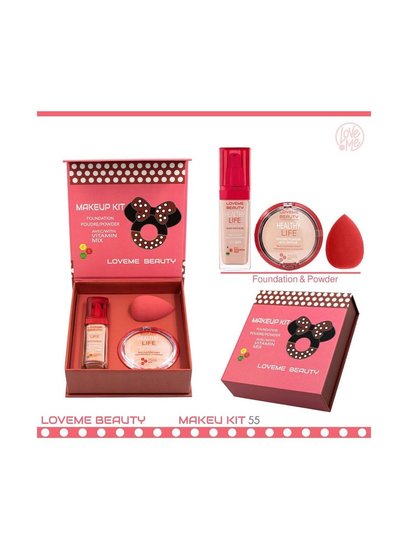 LOVEME BEAUTY Mini Box Consists of 3 Pieces of Face Pow - Image 1