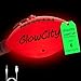 GlowCity Glow in The Dark Football Size 6 Light Up PU Ball for Teen Boys Adults Cool Sports Gift for Night Outdoor Games Birthday Gifts Ideas for Teen Boys Teenager Ages 12 13 14 15 16 17 18 - Image 3