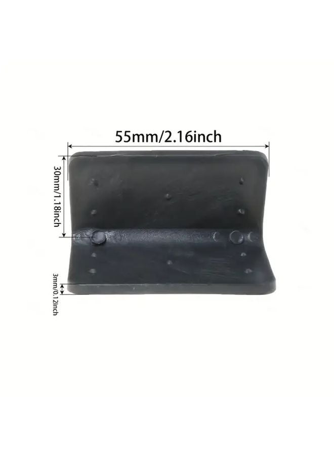 14 قطعة من شرائط حماية الزاوية السوداء على شكل L، واقيات حواف بلاستيكية متينة - Image 3