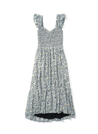 AE Floral Flutter-Sleeve Smocked Midi Dress - pzsku/Z13311997423D2FA69751Z/45/1746254357/faee8890-75bb-415e-8cfc-d34e36a8665d
