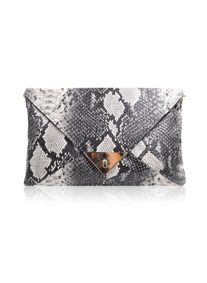 AISI Mily Women'S Clutch Bag Messenger Shoulder Handbag Tote Bag Pursesnakeskin Clutch Envelope - Image 1