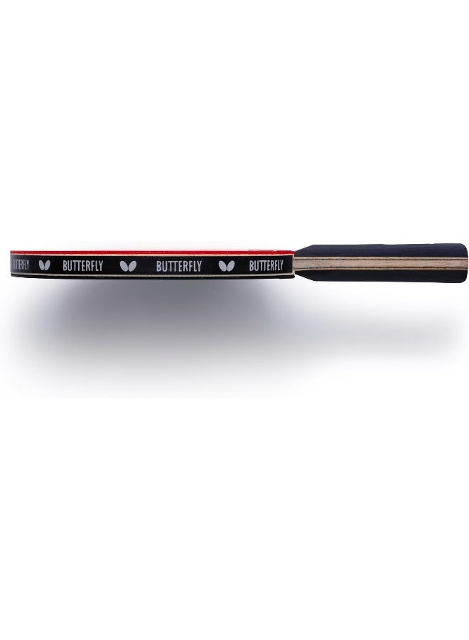 Butterfly Ovtcharov Prime C Table Tennis Bat, Professional Carbon Bat for Performance-Oriented Club Players, ITTF Approved for Competitions, Extremely Grippy/Sticky Pads for Maximum Spin - Image 3