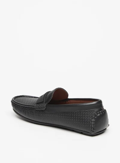 ال بي ال من شو اكسبرس Boy's Textured Slip-On Loafers Ramadan Collection