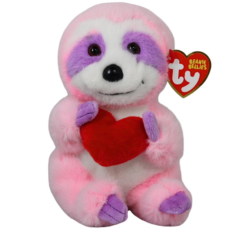 Ty Beanie Bellies Tart The Pink Valentine Sloth 6 - Image 3