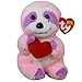 Ty Beanie Bellies Tart The Pink Valentine Sloth 6 - Image 2