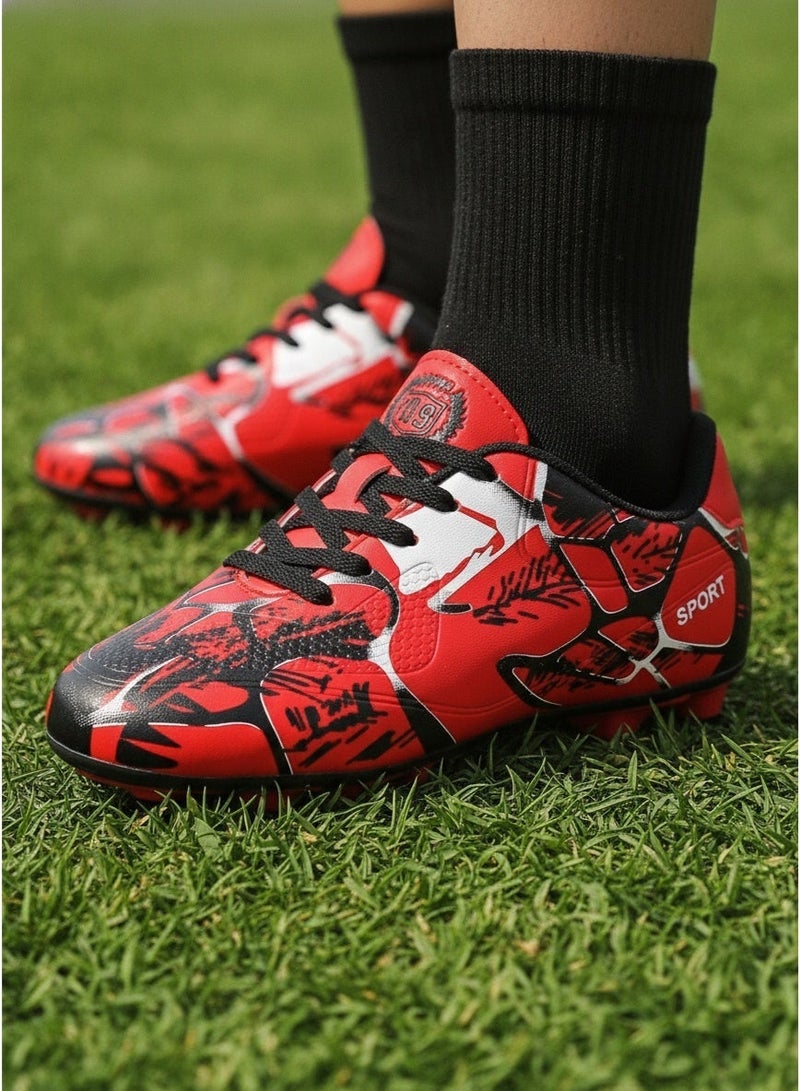 Men's And Women's Soccer Shoes Cleats Professional IC/IN Low-Top Athletic Turf Football Shoes Outdoor/Indoor Professional Futsal Football Training Sneakers For Unisex - Image 2