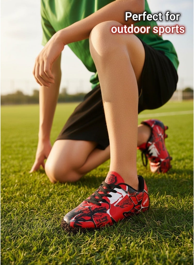 Men's And Women's Soccer Shoes Cleats Professional IC/IN Low-Top Athletic Turf Football Shoes Outdoor/Indoor Professional Futsal Football Training Sneakers For Unisex - Image 3