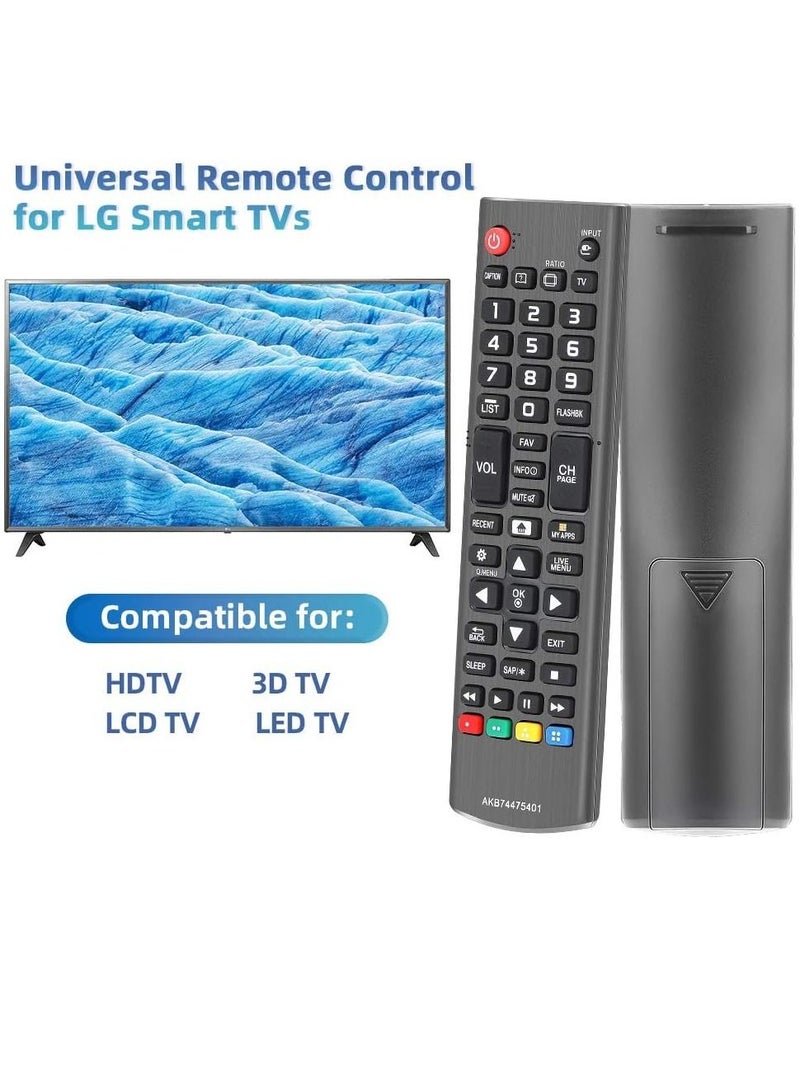 AKB74475401 Remote Control Compatible Replacement for LG TV 43LF5900 43UF6400 43UF6430 43UF6800 43UF6900 43UF7590 43UF7600 49LF5900 49UF6400 49UF6430 49UF6490 49UF6800 49UF6900 49UF759 - Image 2