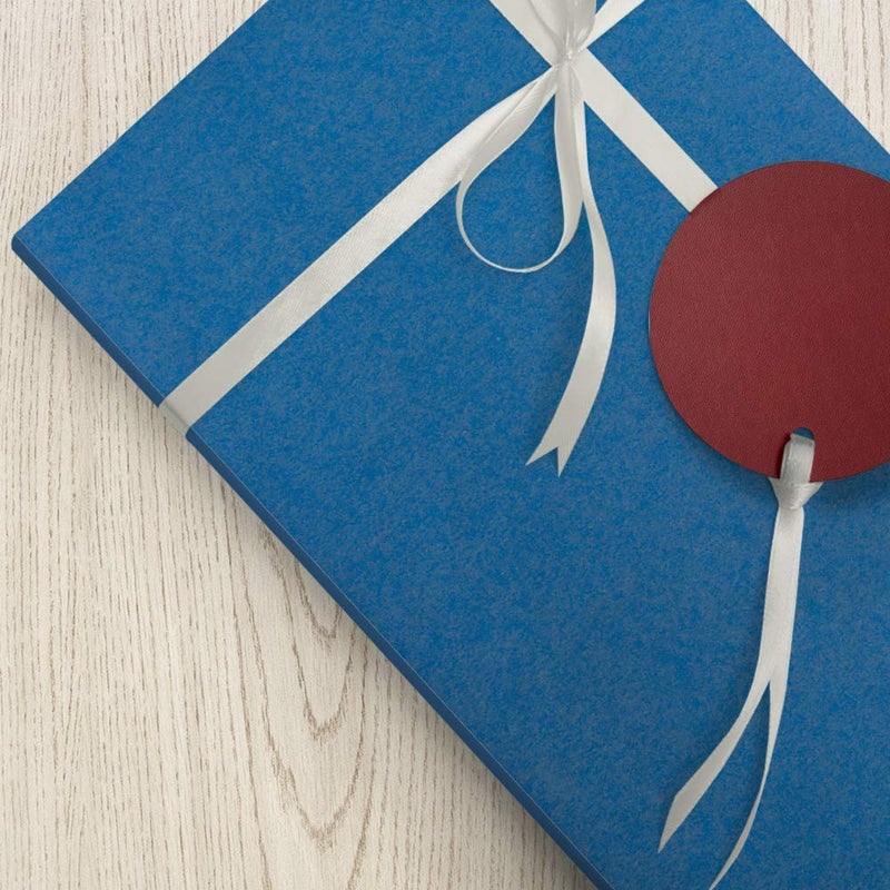 JAM Paper Gift Wrap - Kraft Wrapping Paper - 25 Sq Ft - Blue Kraft Paper - Roll Sold Individually - Image 4