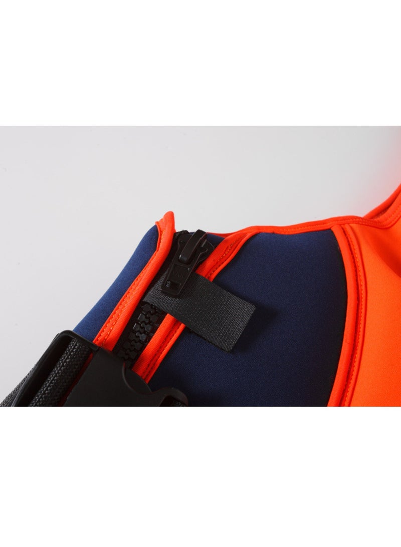 Generic Adult 2-Buckle Dual-Sized Life Vest, Life Jacket for Adults, Great for Boating, Fishing, Tubing, & Other Water Sports, Orange - Image 2
