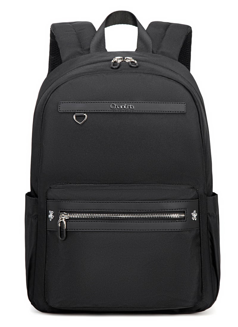 Chantria Chantria Premium Water-Resistant Computer Backpack for Women Multifunctional Anti-Theft Lightweight Daypack for Casual Travel Office School College, CB00649-Black  - Image 2