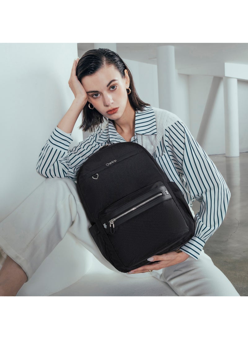 Chantria Chantria Premium Water-Resistant Computer Backpack for Women Multifunctional Anti-Theft Lightweight Daypack for Casual Travel Office School College, CB00649-Black  - Image 4