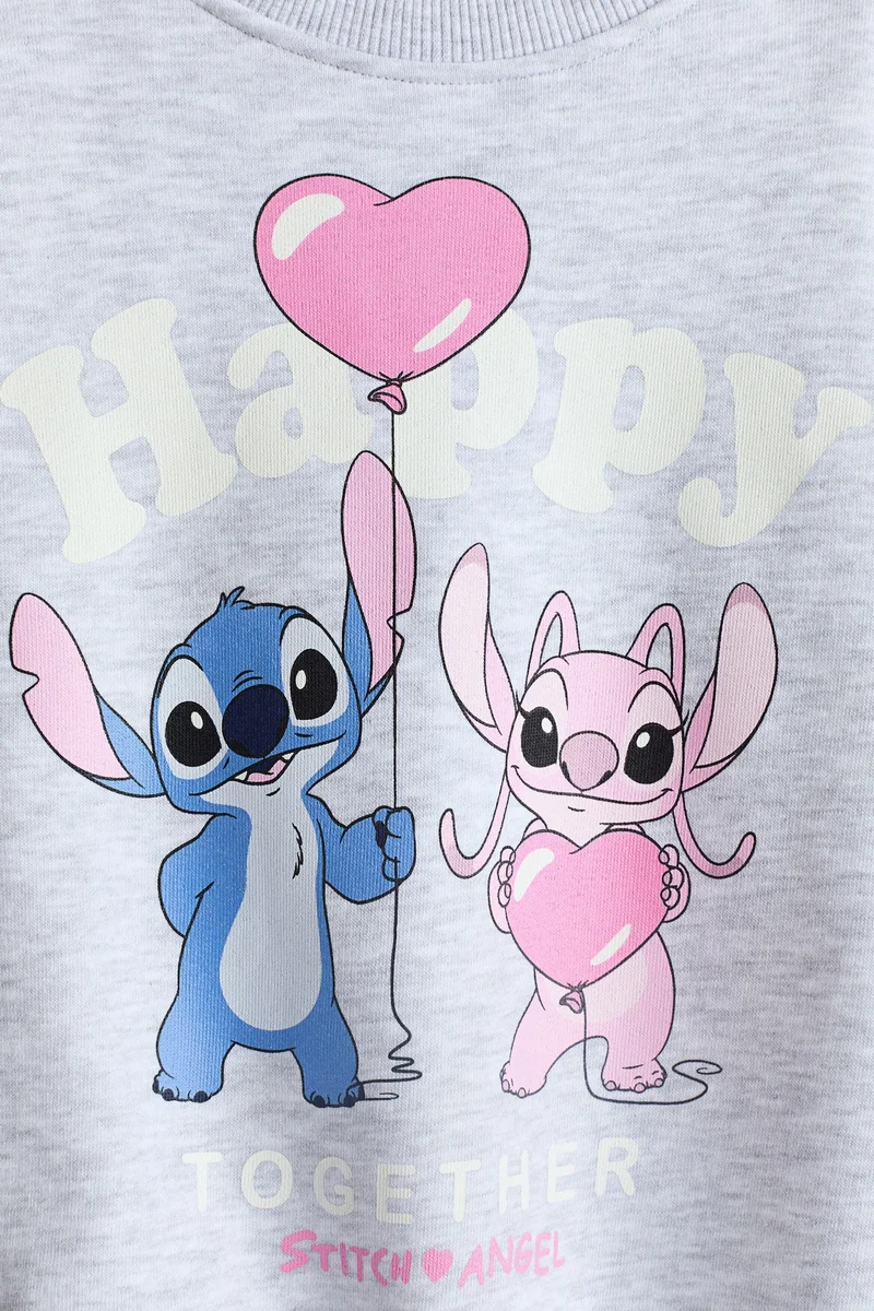 اتش اند ام سويت شيرت مزيّنة بطبعة