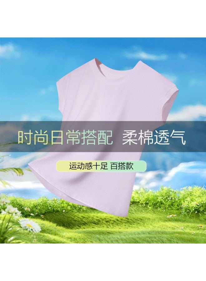 Red Bean Cloud-Soft Cotton Short-Sleeve T-Shirt For Women, Summer Layering Top, Lightweight And Versatile For Outer Wear, Slimming Women'S Tee - Image 3