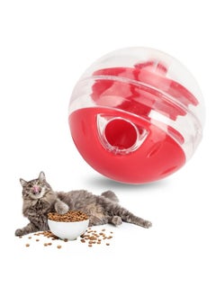 Zerodis Zerodis Cat Leaky Food Toy Ball,Pet Interactive Slow Feeder Puzzle Ball Cat Treat Dispenser Toys for Bored Cats Relieve Boredom Dog Teeth Grinding Feeding  - Image 1