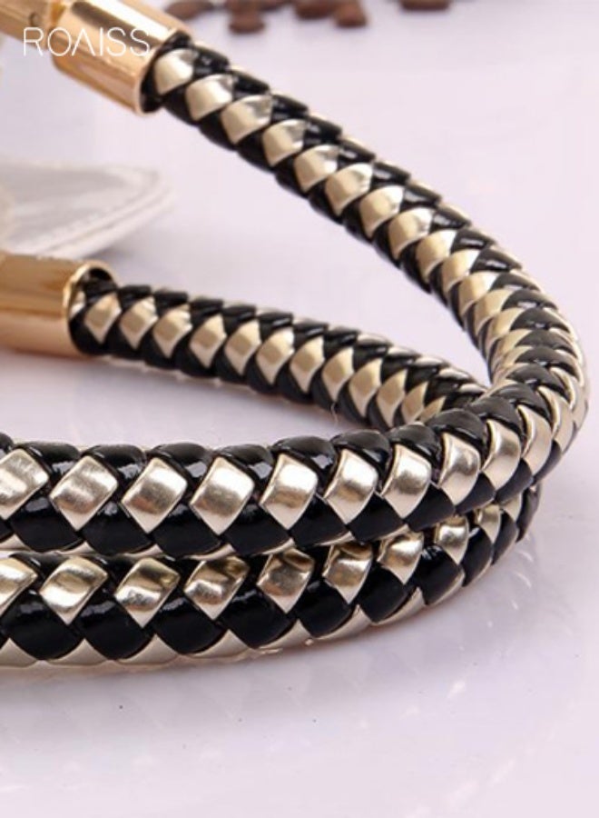 roaiss New Style Womens Handbags Black Wedding Bags Ladies Bags Messenger Bags Light Luxury High End Tote Bags for Work Travel Shopping Gift - Image 3