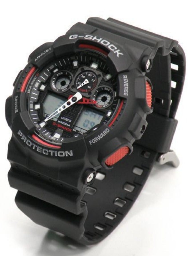Shock Casio Watch G Shock for Men Analog Digital Black Men's Watch GA100-1A4 - Image 5