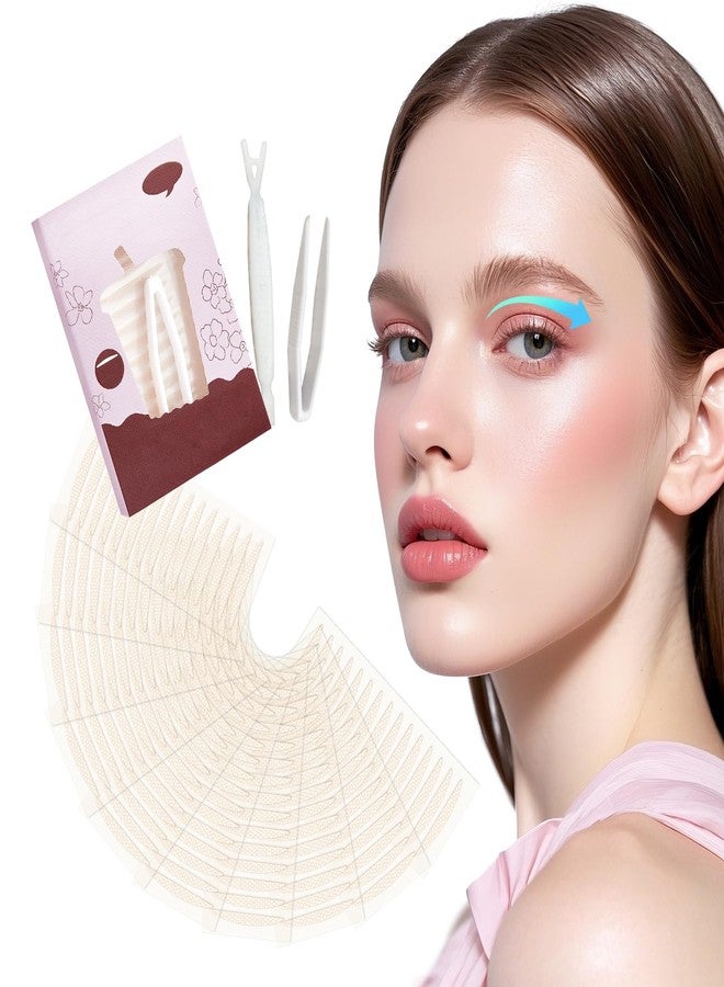 EKIND 150 Pcs Double Eyelid Lift Strips, with Forked Rods and Tweezers, Eyelid Tape for Waterproof,Invisible Lace Mesh,Thick Eyelids Swollen Single, Big Eye Effect(L Power Edition - Image 1