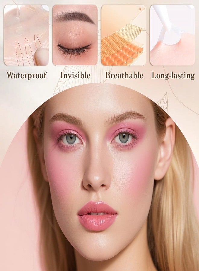 EKIND 150 Pcs Double Eyelid Lift Strips, with Forked Rods and Tweezers, Eyelid Tape for Waterproof,Invisible Lace Mesh,Thick Eyelids Swollen Single, Big Eye Effect(L Power Edition - Image 5