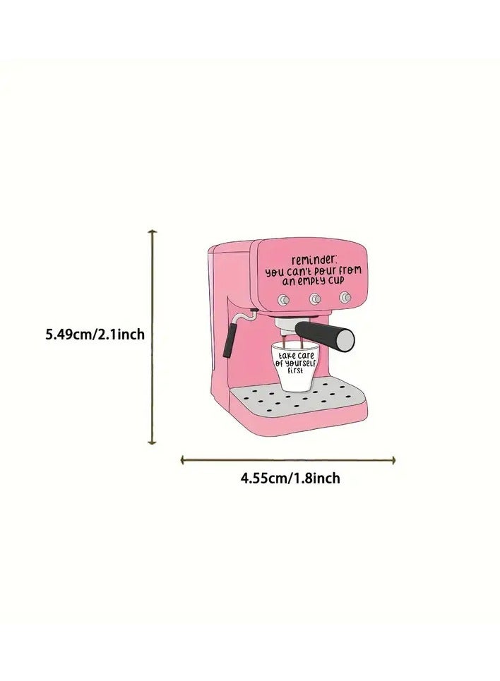 Goolsky 50pcs Inspirational Pink Waterproof Stickers - Self-Love & Motivation Quotes for DIY Decorating Laptops, Guitars, Skateboards, Helmets & More - Image 2