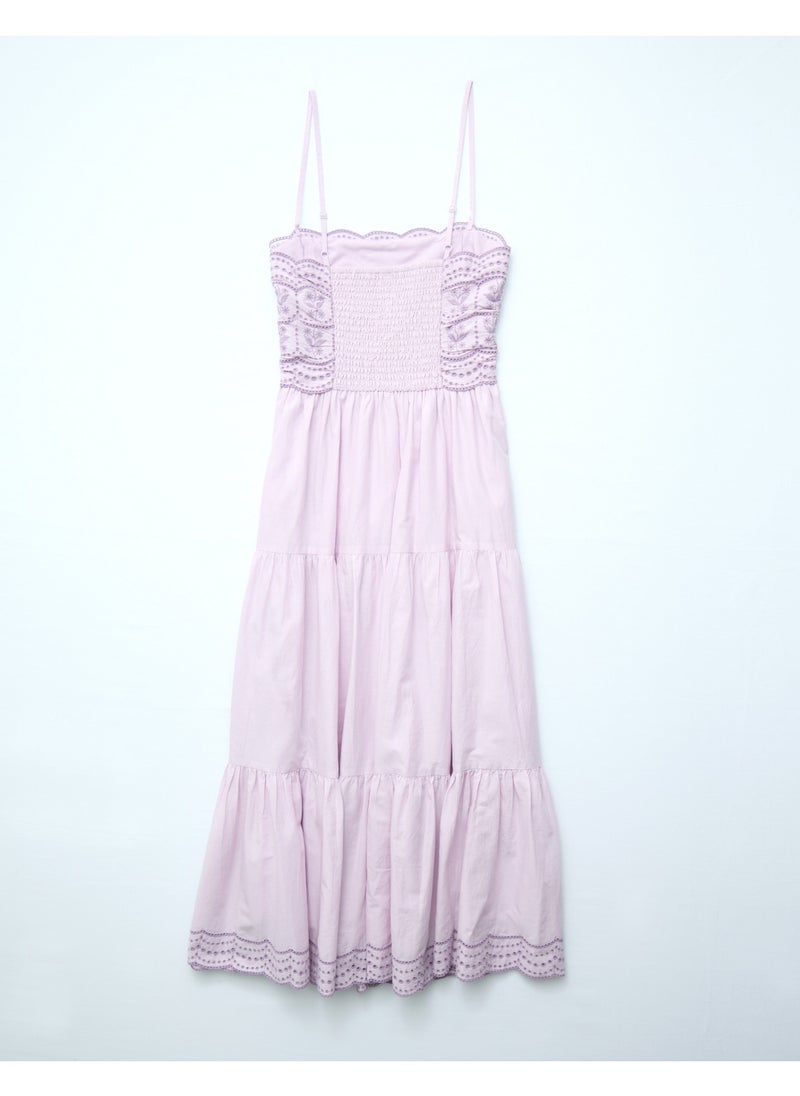 American Eagle AE Scalloped Tiered Midi Dress  - Image 3